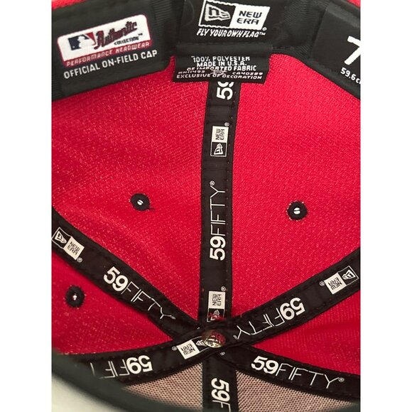 New Era 59FIFTY Yankees Red & Black Patriotic Star MLB Baseball Fan Gear - Picture 6 of 7